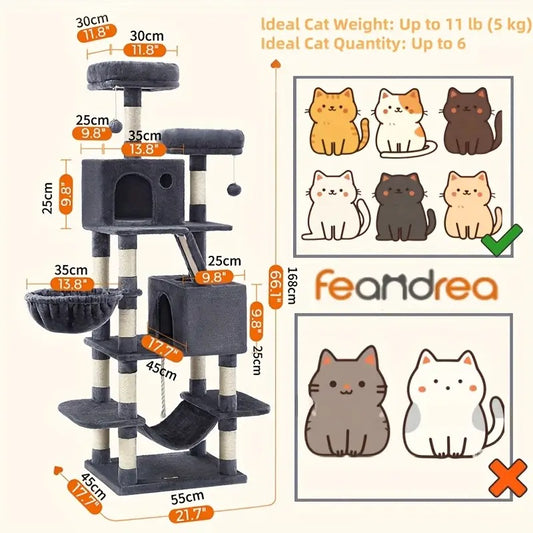 cat tree large cat scratching posts 2 perches 2 - Temu
