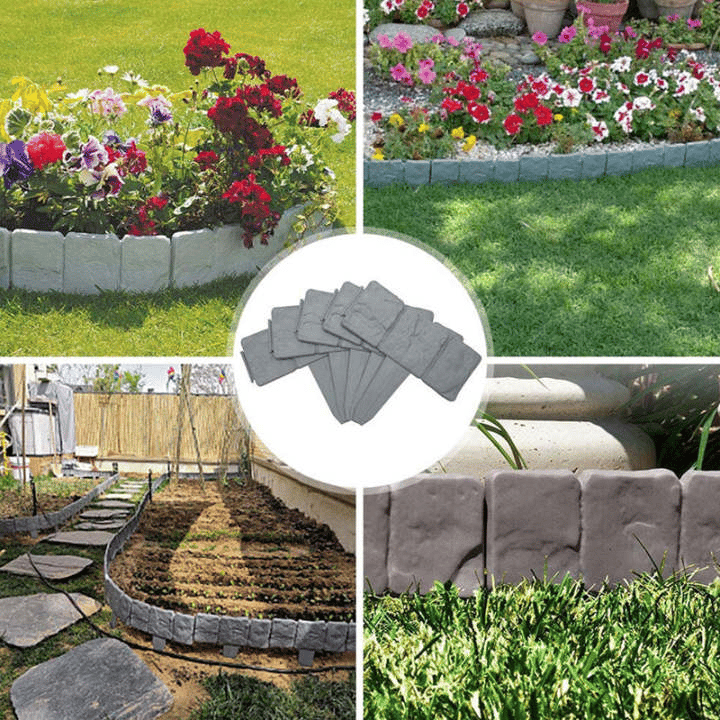 🔥Last Day: 49% OFF🔥Imitation Stone Garden Fence 🪨 | DIY Garden Edging Border 🌻🛠️