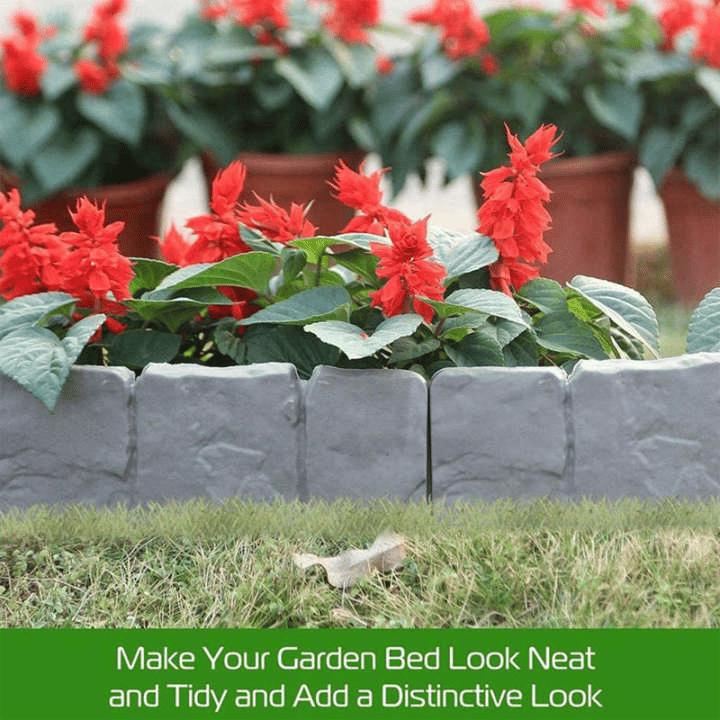 🔥Last Day: 49% OFF🔥Imitation Stone Garden Fence 🪨 | DIY Garden Edging Border 🌻🛠️