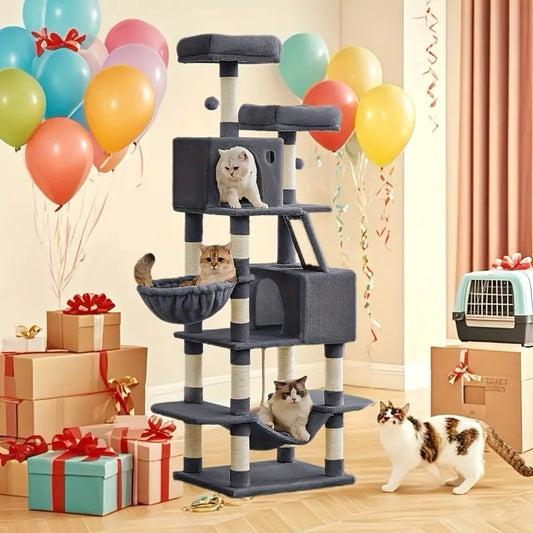 cat tree large cat scratching posts  2 perches 2 - Temu