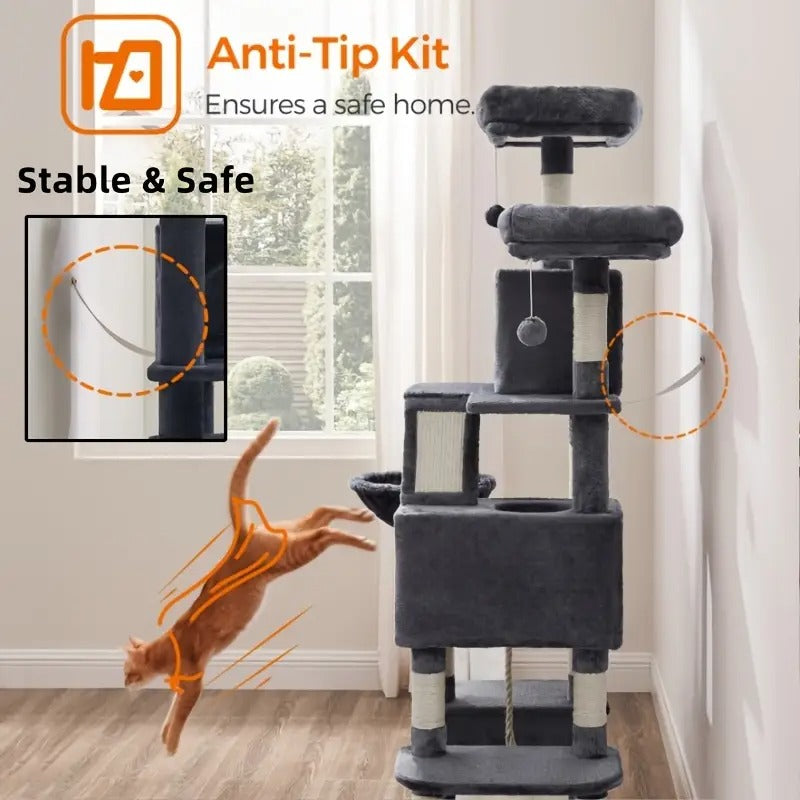 cat tree large cat scratching posts  2 perches 2 - Temu
